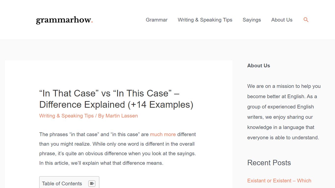 “In That Case” vs “In This Case” – Difference ... - Grammarhow